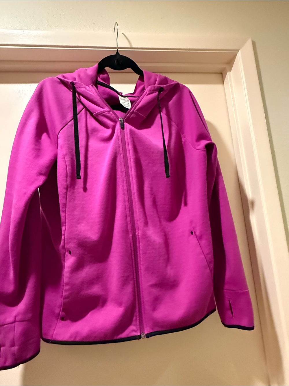 Danskin Magenta Full-Zip Utility Hoodie